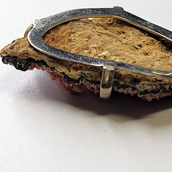 Vanadanite Bright Red Crystal Pendant 925 Sterling Silver - Picture 5 of 13